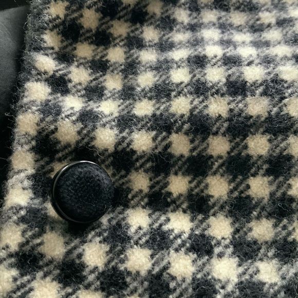 Vintage Valentino boutique jacket houndstooth timeless fashion office siren - Picture 8 of 10